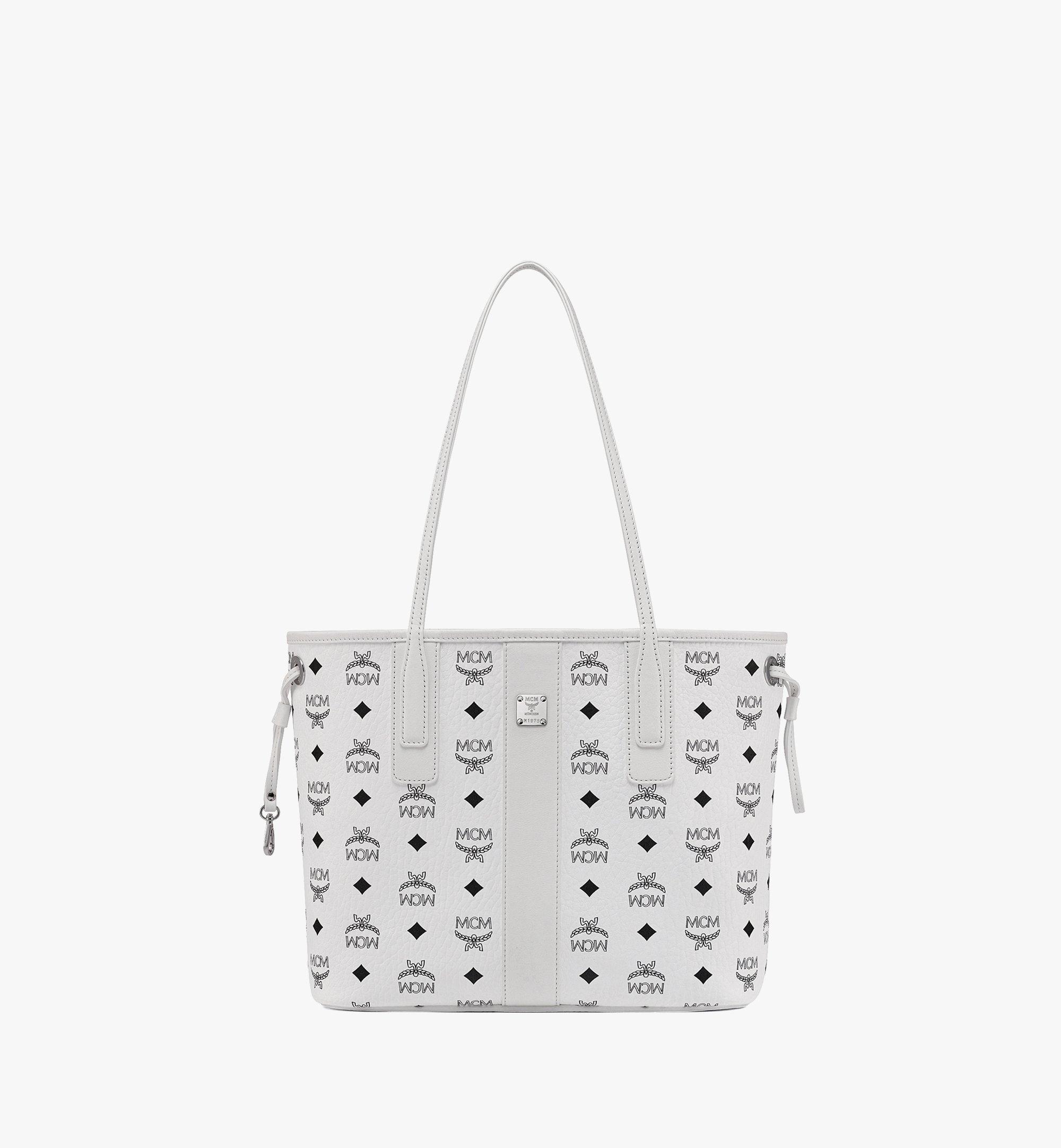 Mcm monogram shopper tote sale